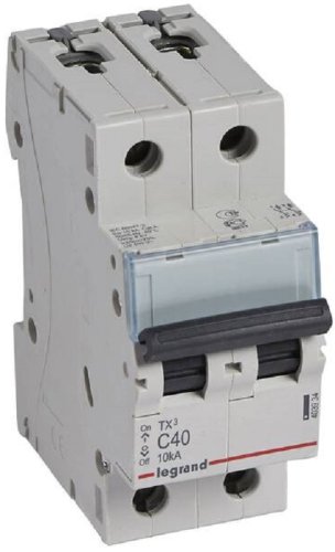 Выключатель автоматический Legrand TX3 6000 2п 40А C 10кА картинка